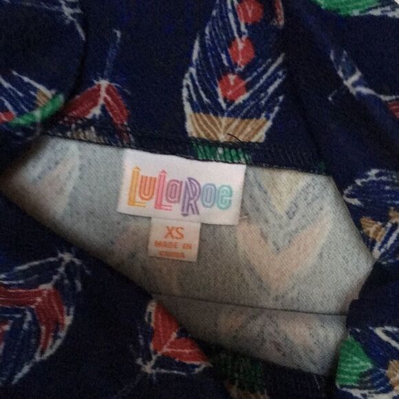 LuLaRoe Azure A-line stretchy feather skirt | XS - Picture 4 of 6